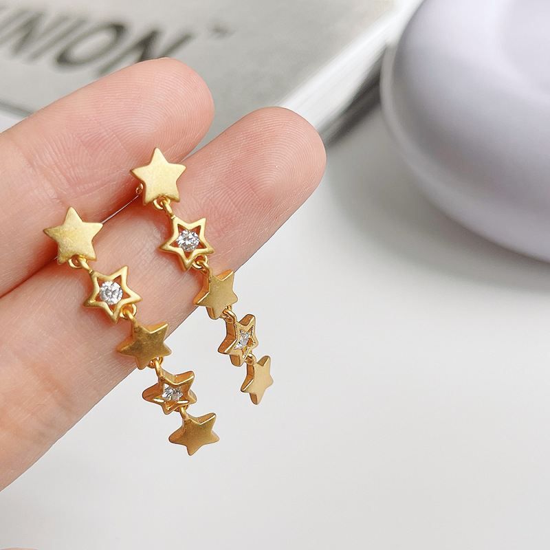 Girl Stars Dangling Earrings