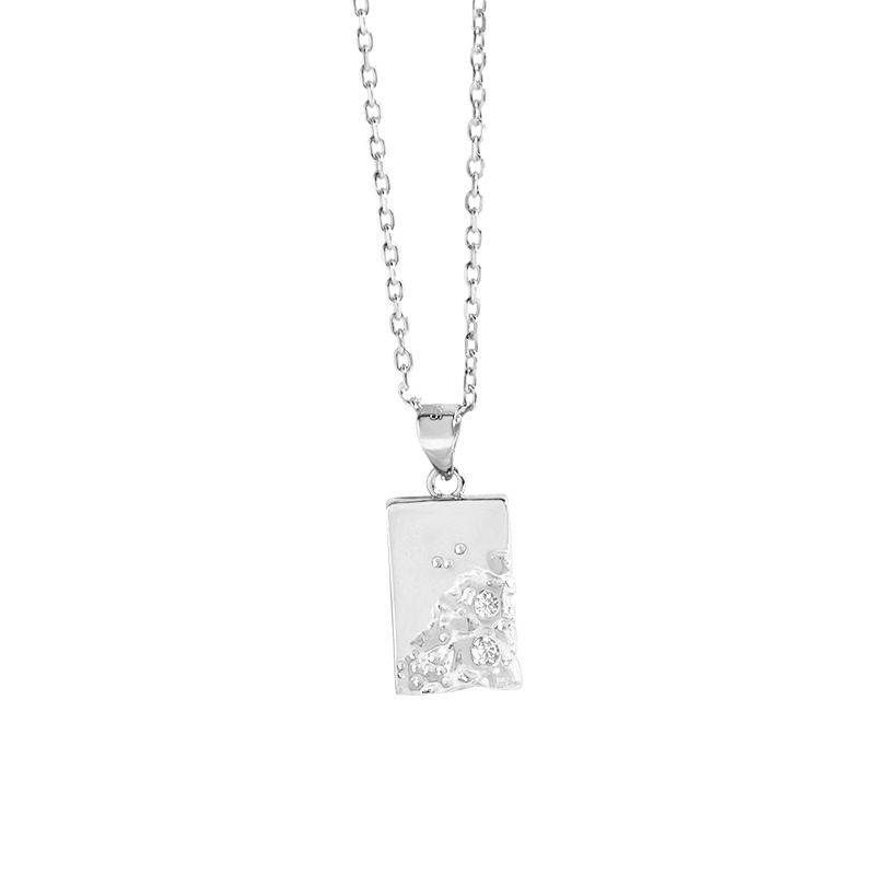 Office Geometry Rectangle Necklace