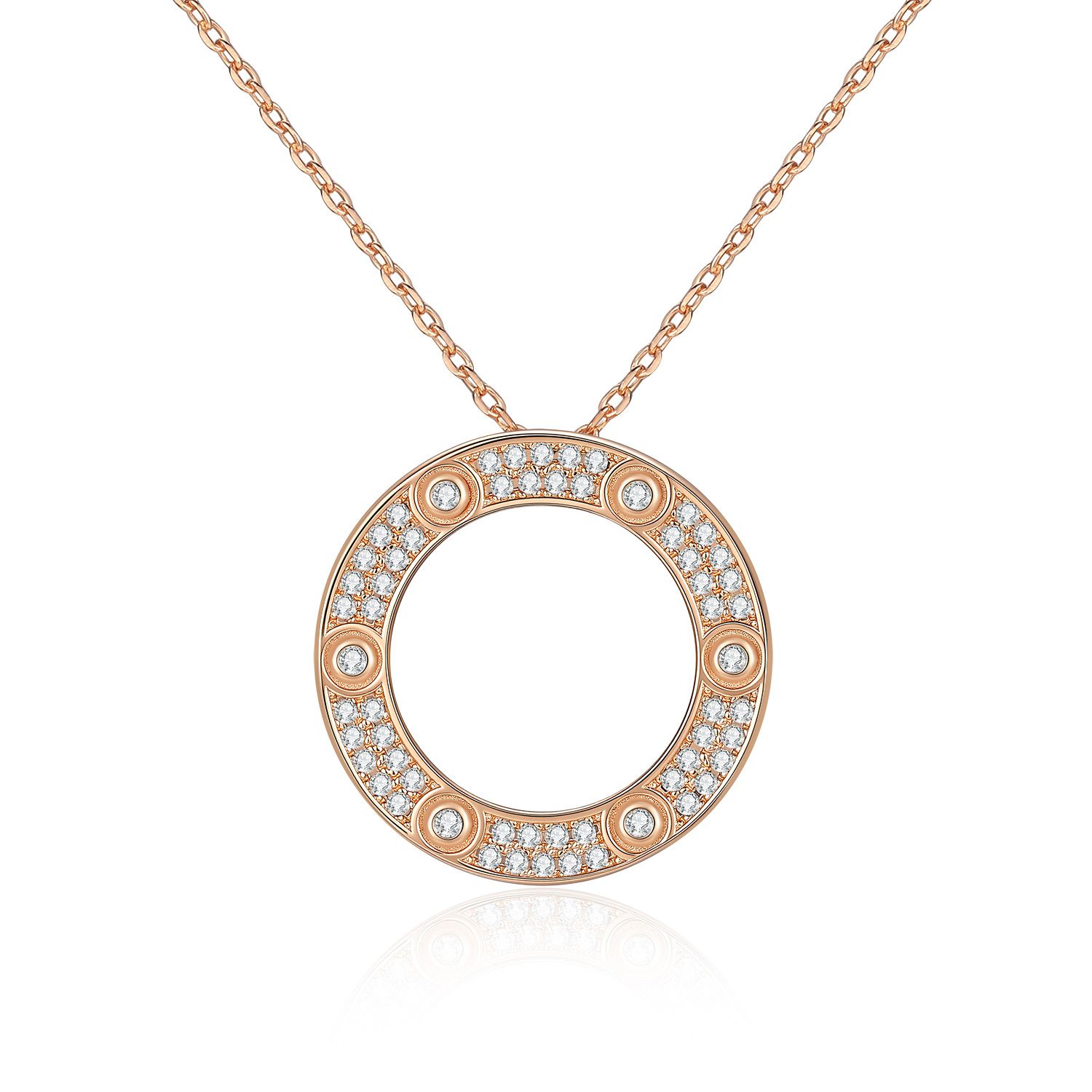 Round Open Circle Pendant