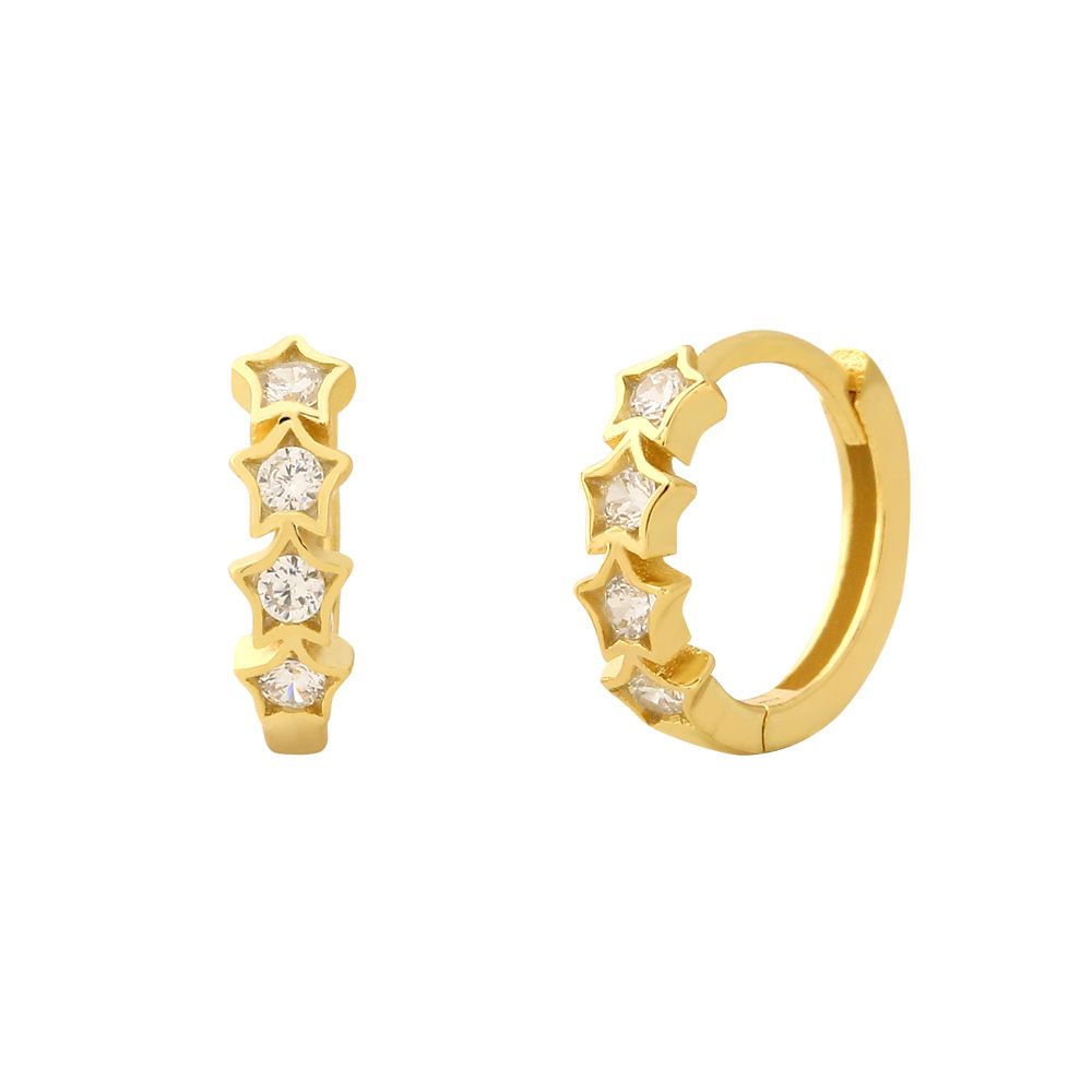 Star Huggie Earrings