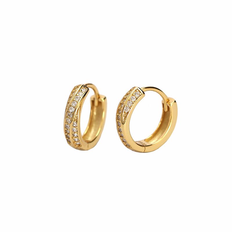 Cross Hoop Earrings