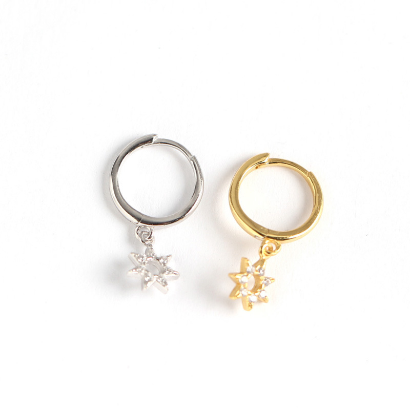 Star Hoop Earrings