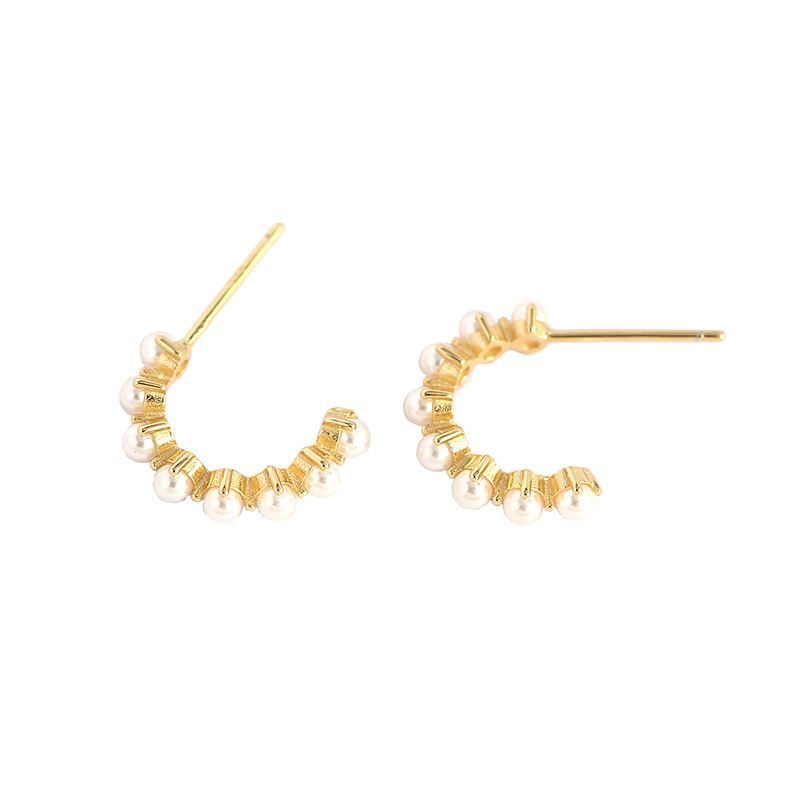 Pearl Hoop Earrings