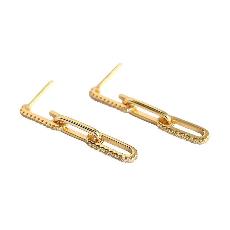 Office Hollow Chain Earrings