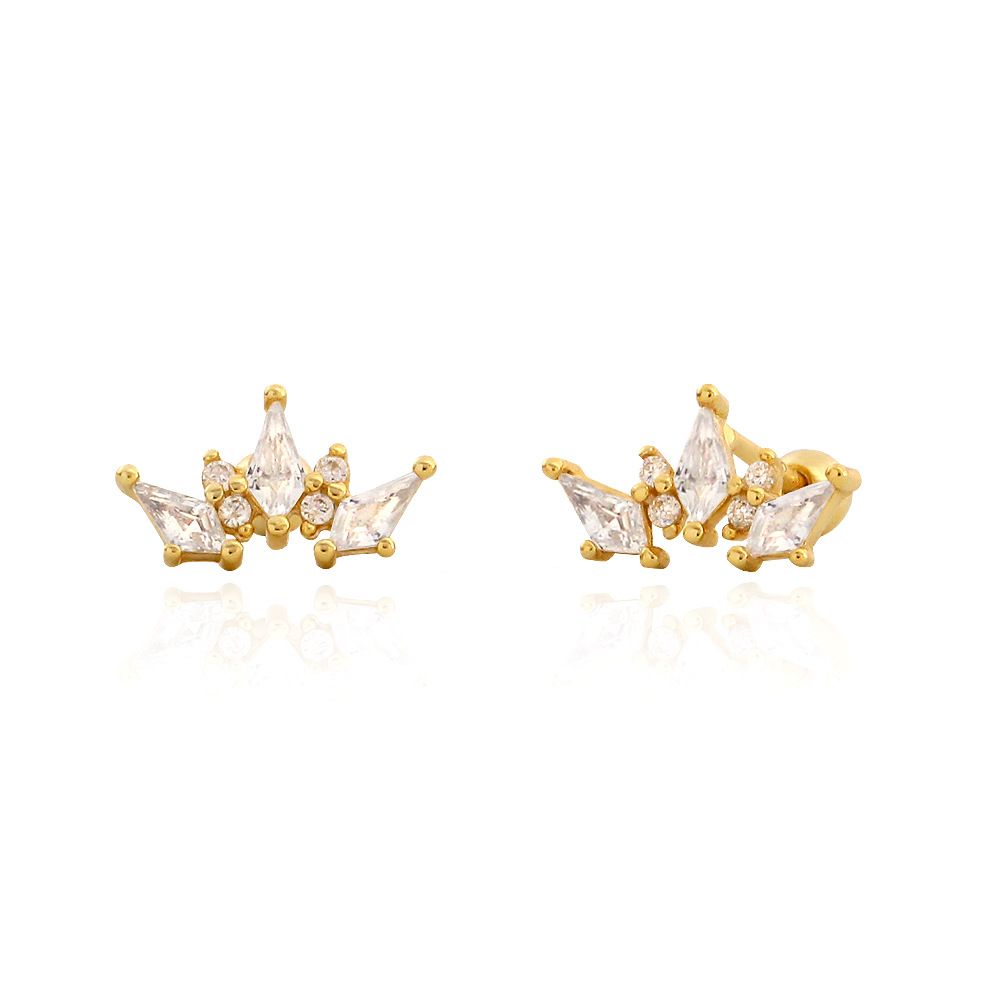 Crown Stud Earrings