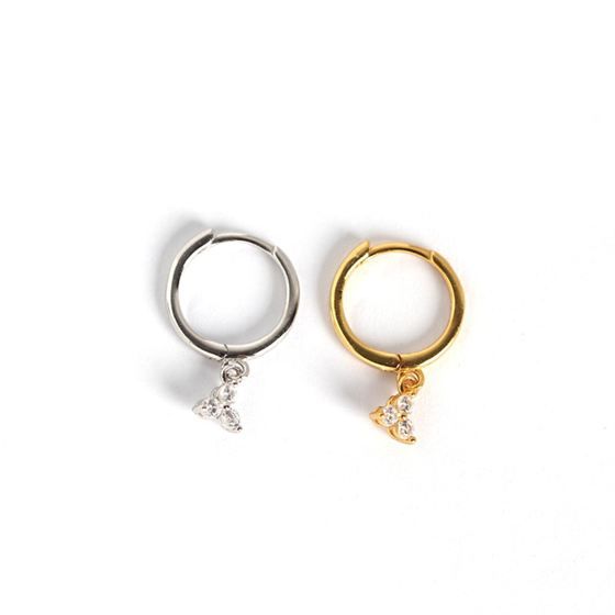 Simple Geometry Leverback Earrings