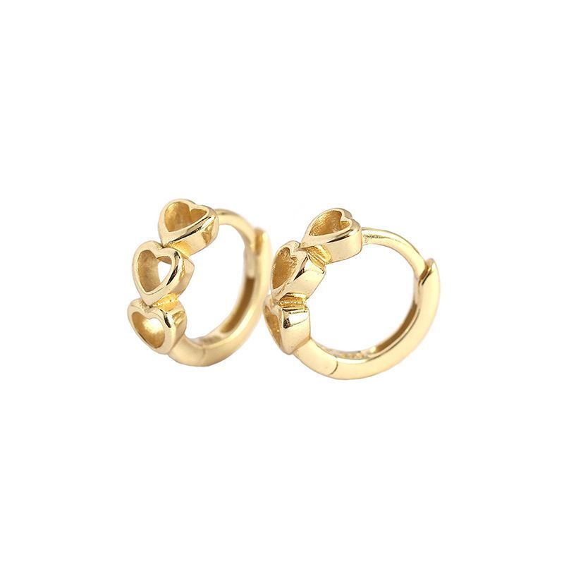 Heart Huggie Earrings