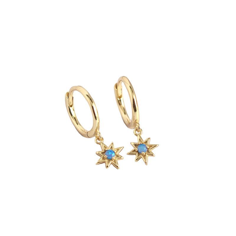 Star Hoop Earrings