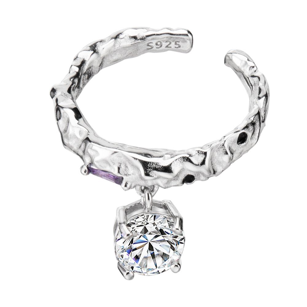 Elegant Dangling Round Ring