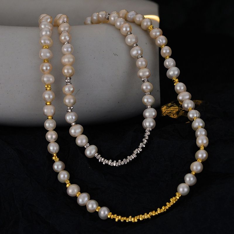 Irregular Natural Pearls Necklace