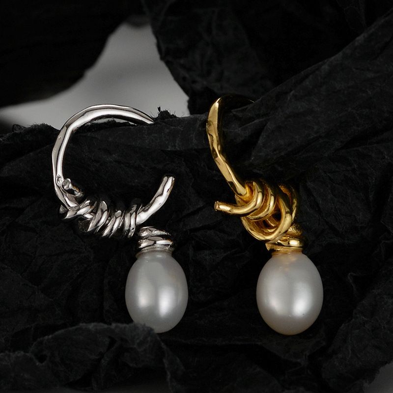 Holiday Oval Natural Earrings