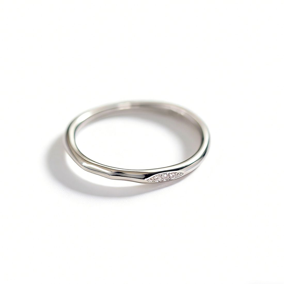 Irregular Wavy Slim Ring