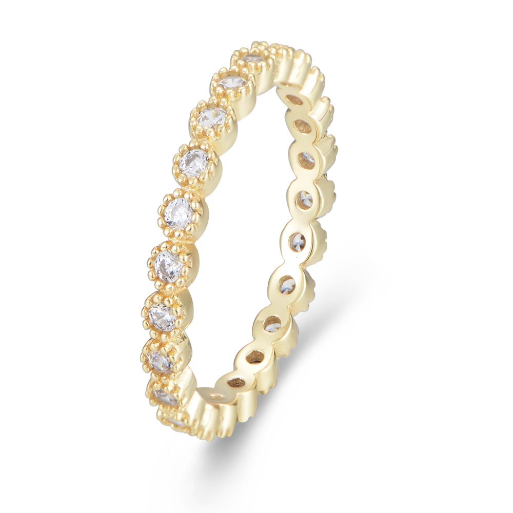 Casual Round Beads Ring