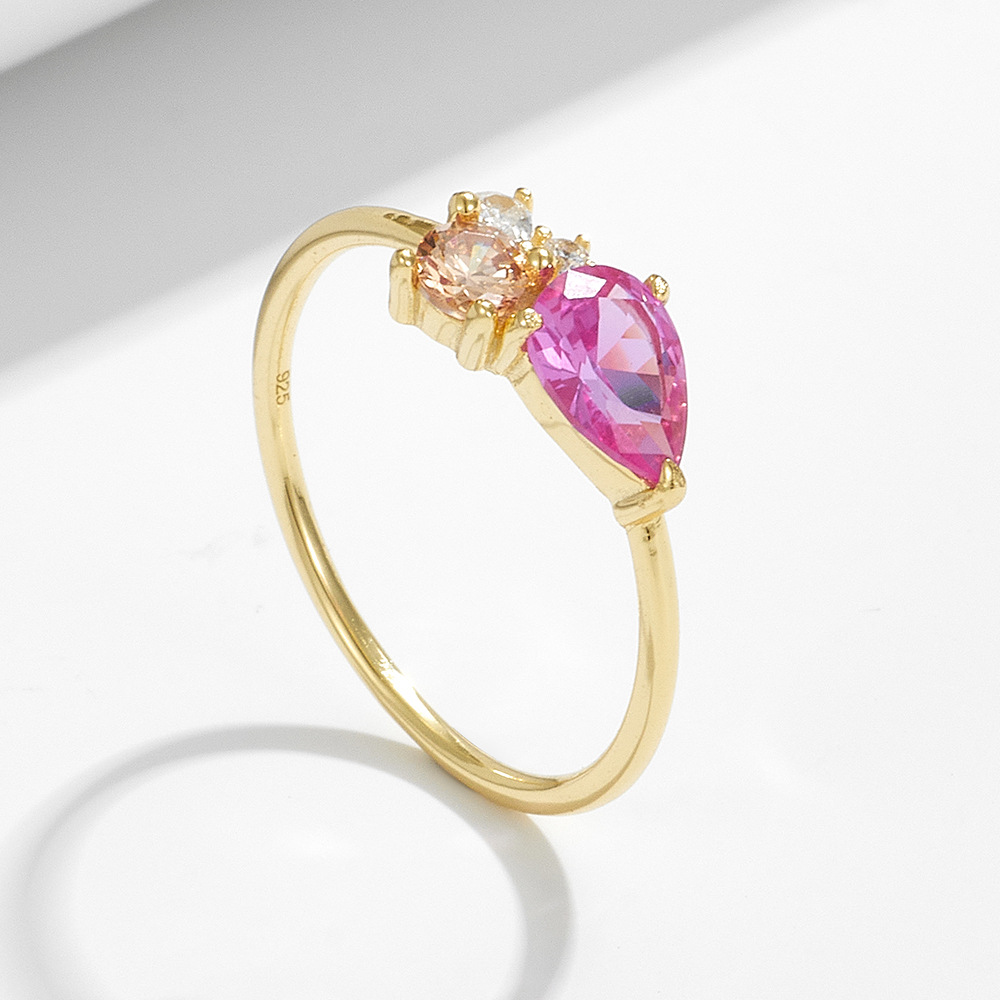 Pink Watedrop Ring