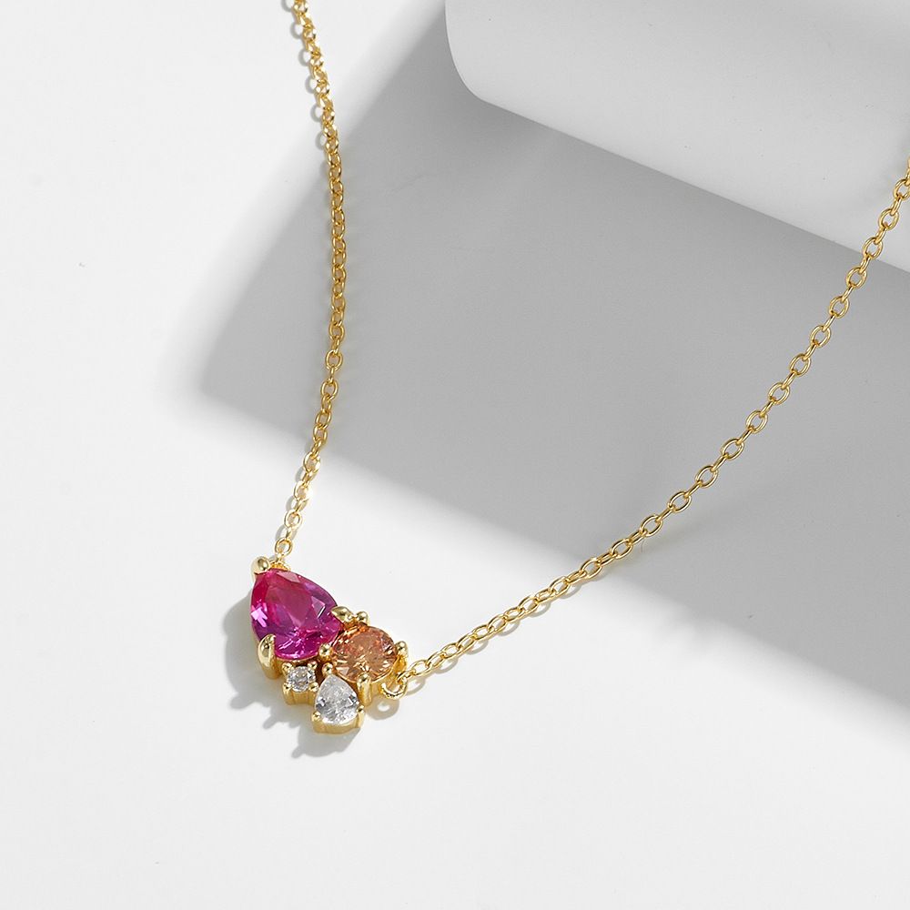 Pink Watedrop Necklace