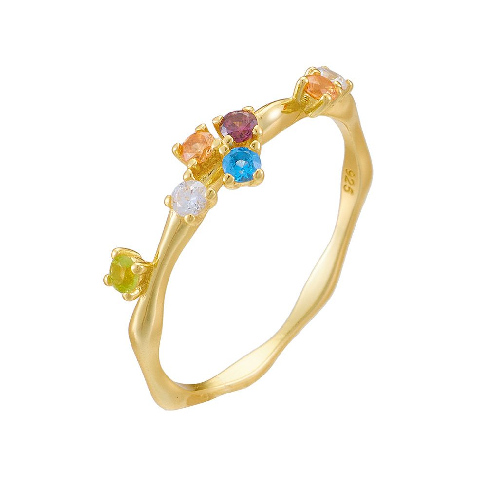 Colordul Rainbow Irregular Ring