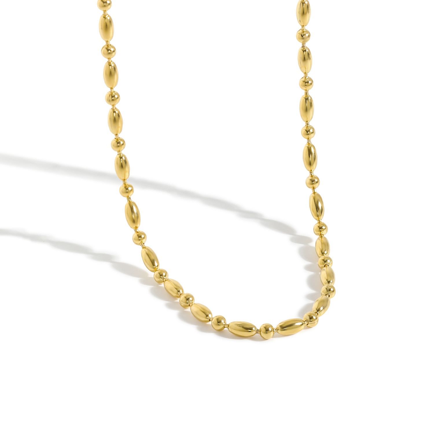 Simple Ellipse Round Necklace