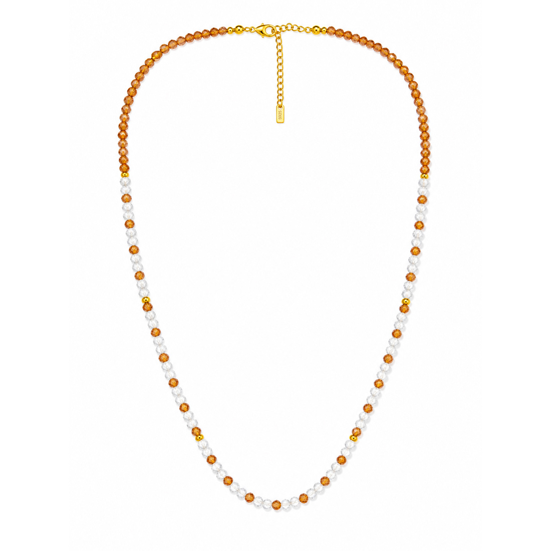 Dainty Gradient Champagne Necklace