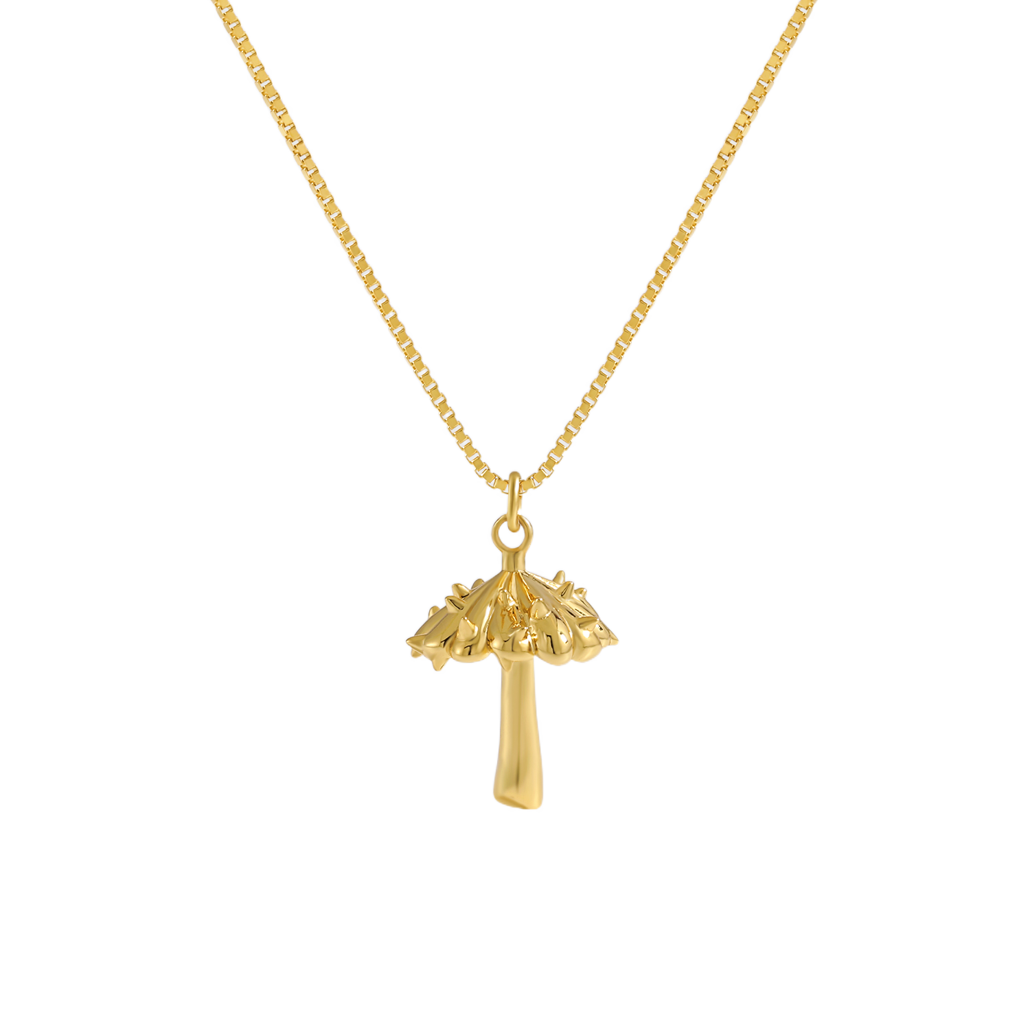 Cute Rivet Mushroom Necklace