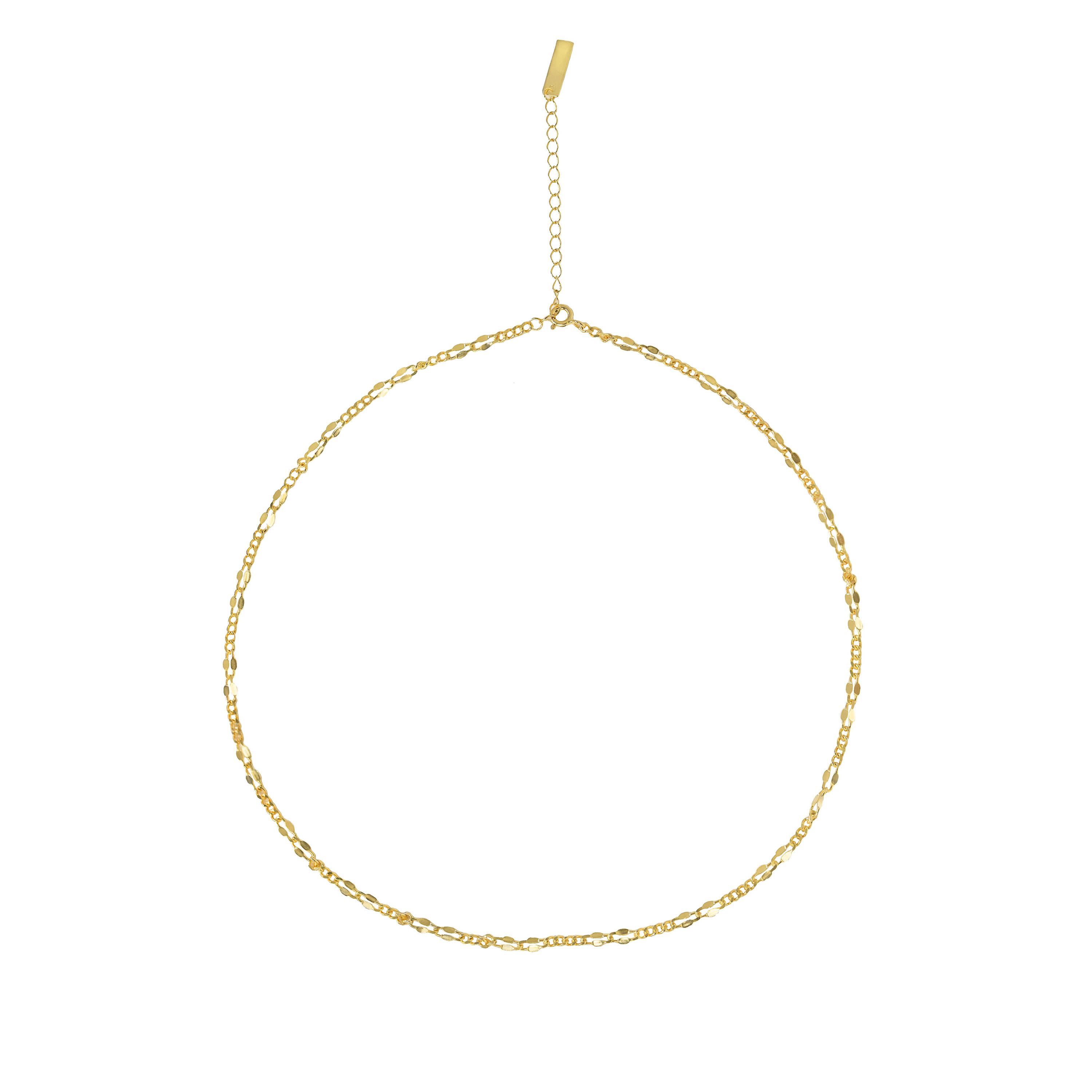 Irregular Golden Hollow Necklace