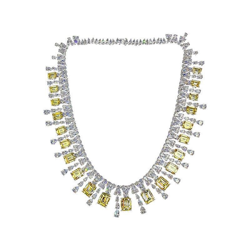 Emeralds Pear Shaped Necklace