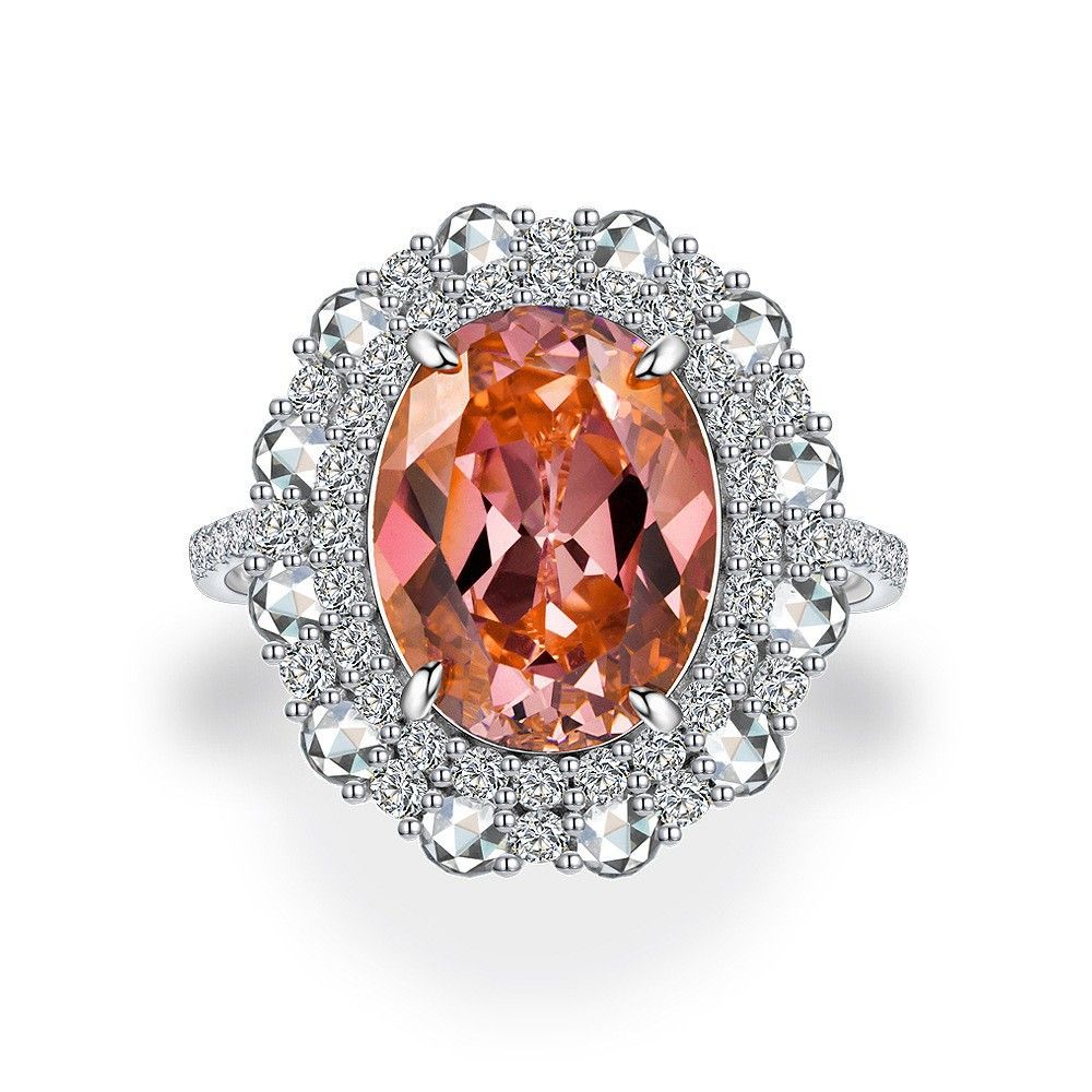 Pink Oval Cocktail Ring