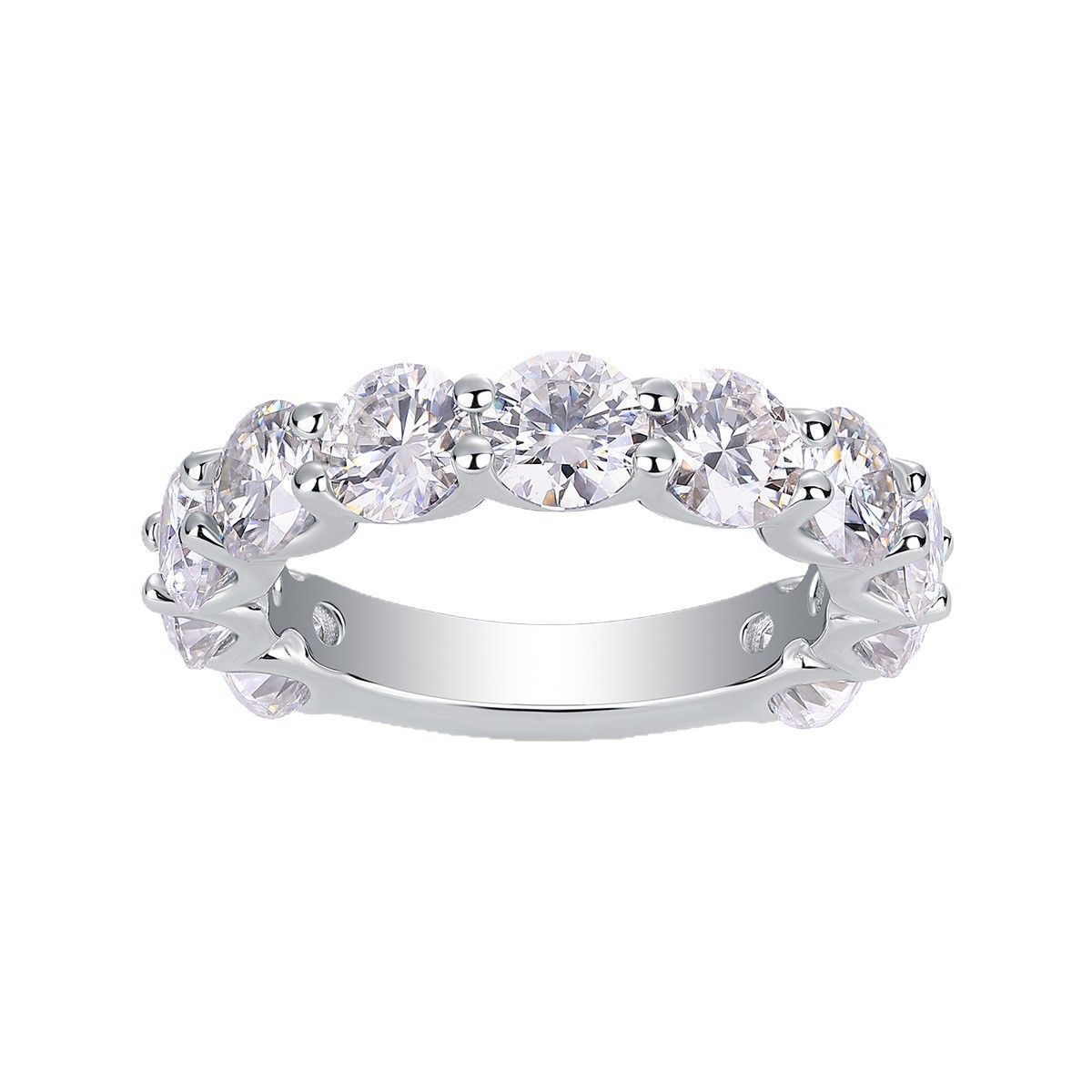 Round Cut Shared Ring