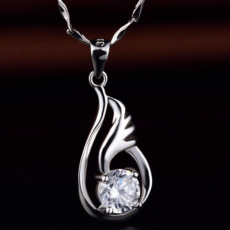 Waterdrop Angel Wing Pendant