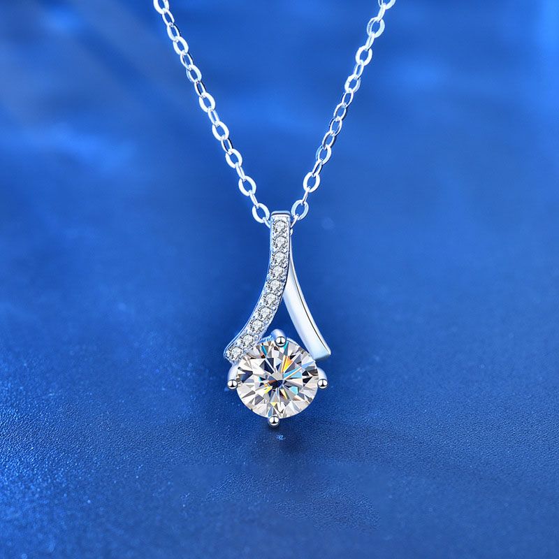 Lady Round Waterdrop Necklace