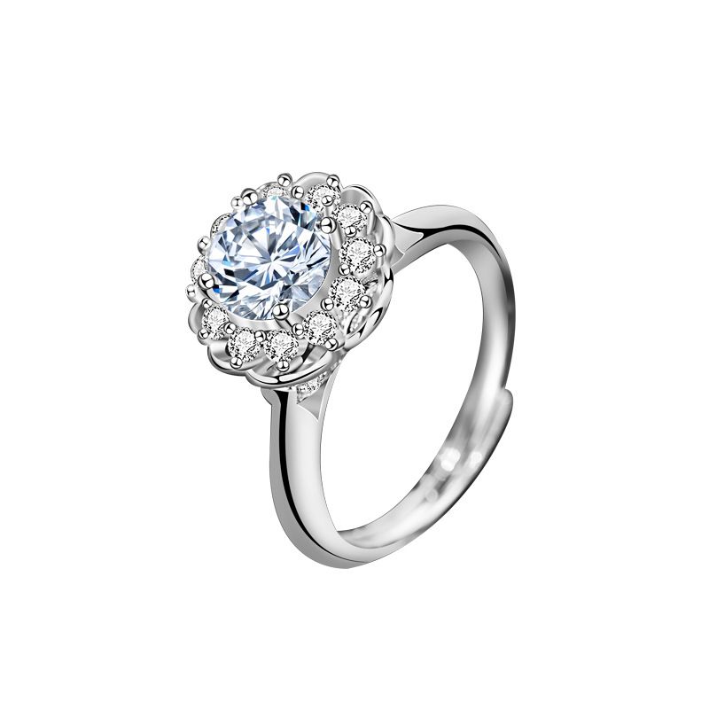 Office Round Flower Ring