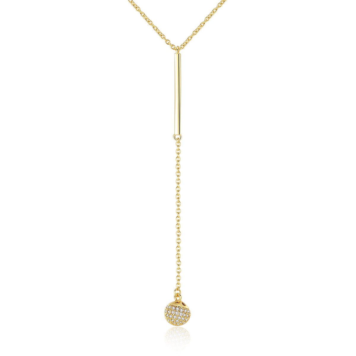 Simple Dangling Ball Necklace