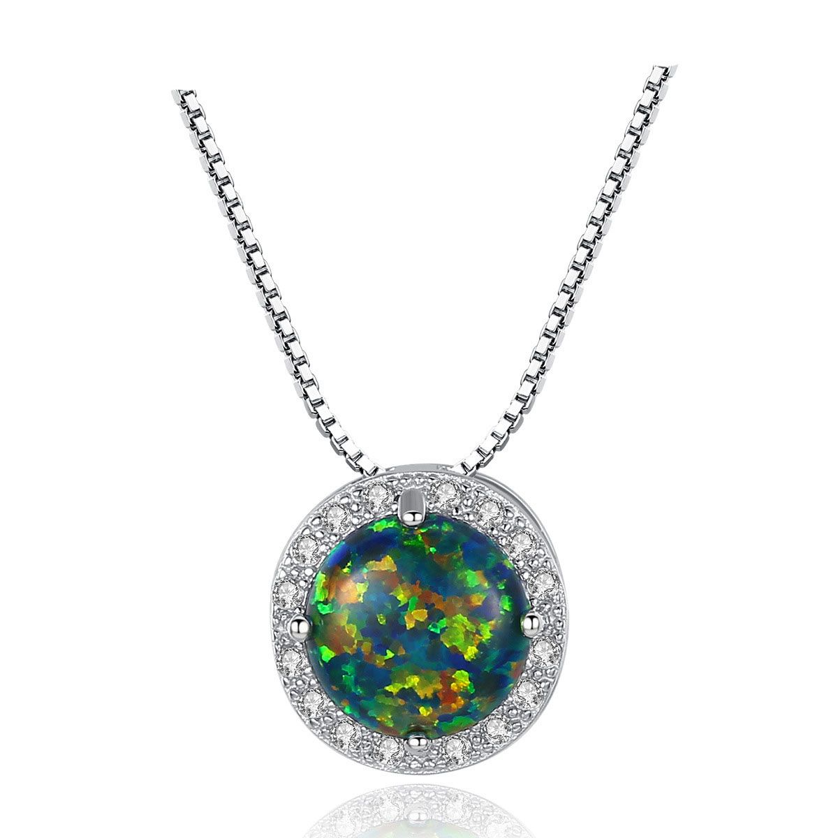 Simple Round Created Necklace