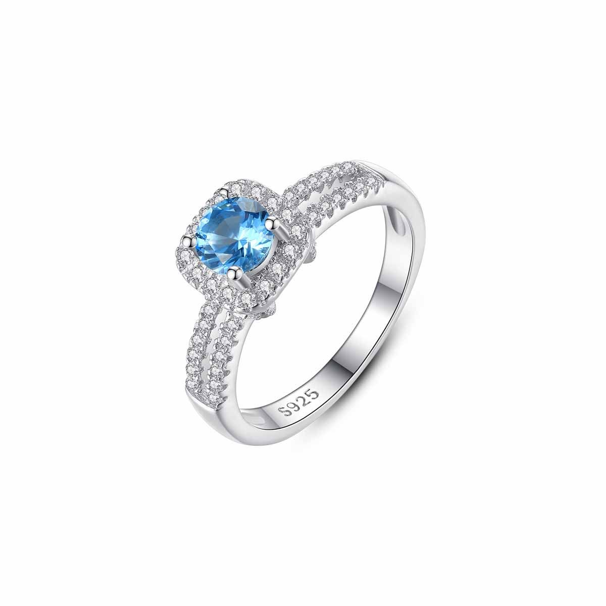 Elegant Round Sapphire Ring