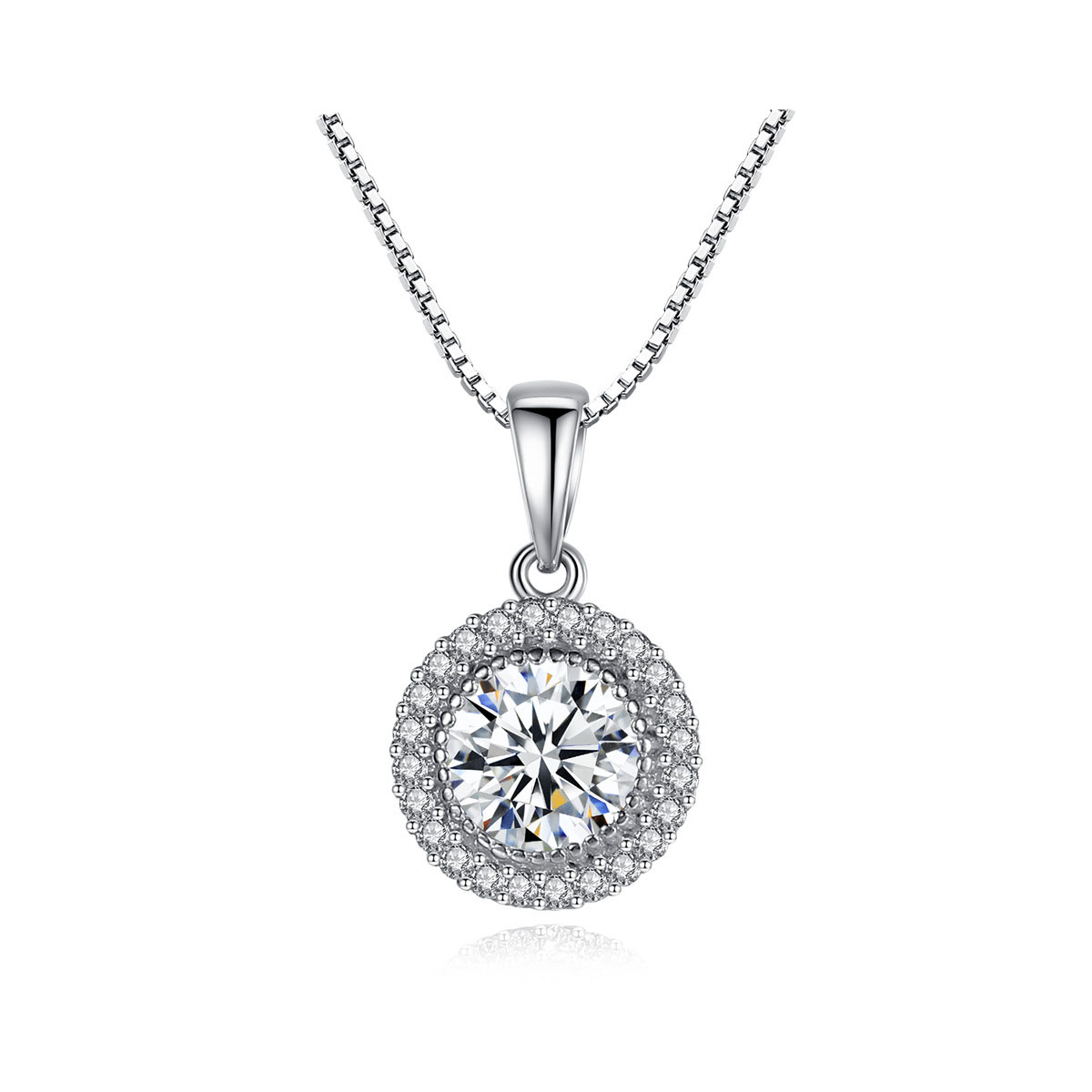 Micro Setting Round Necklace