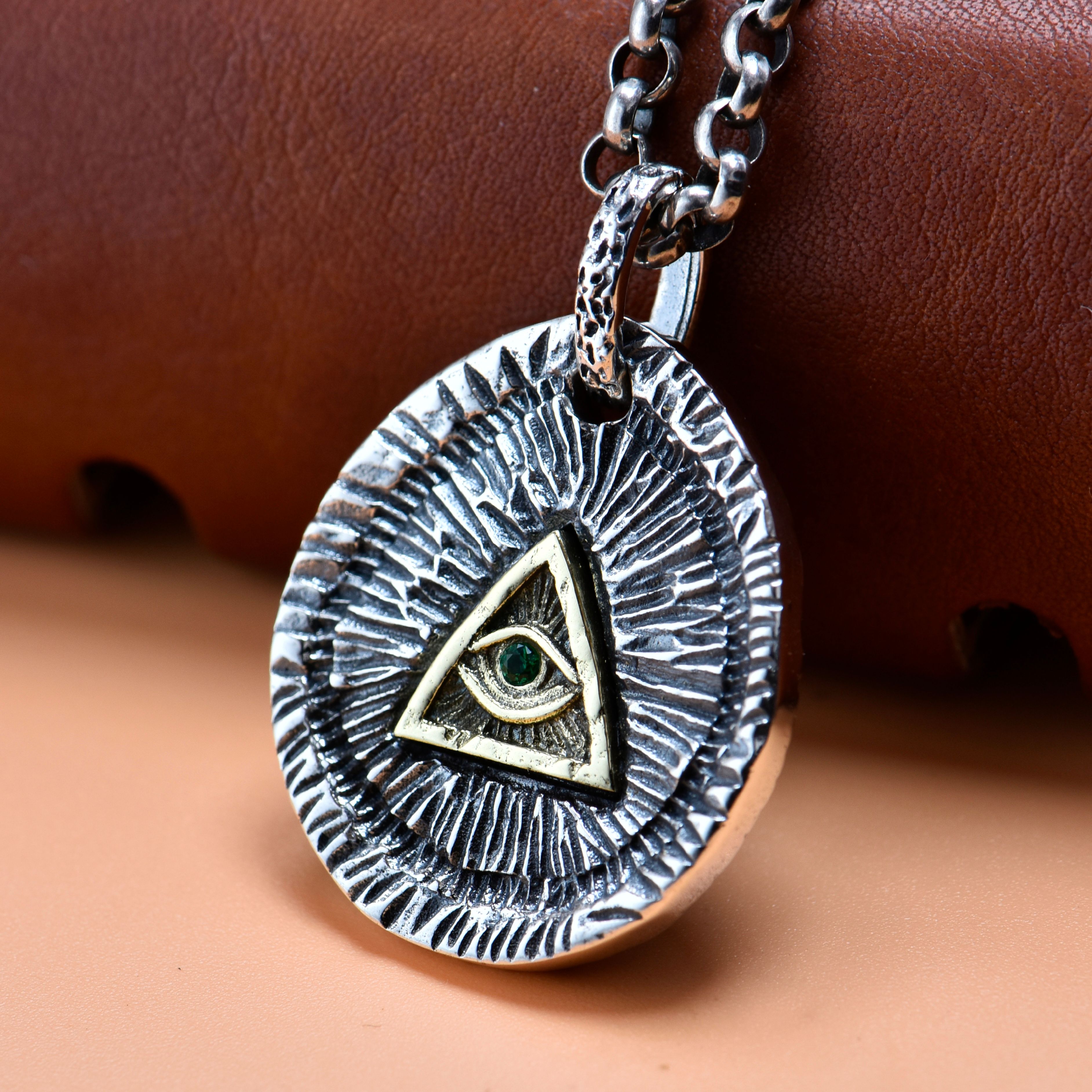 Green All Seeing Pendant