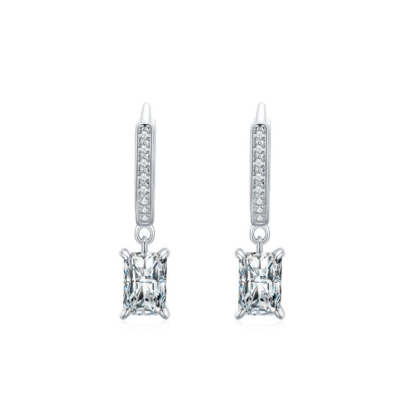 Elegant Geometry Baguette Earrings