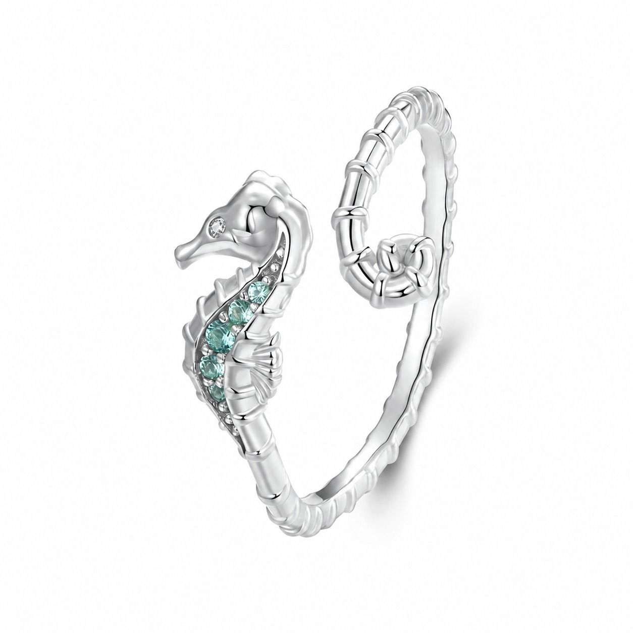 Ocean Style Seahorse Ring
