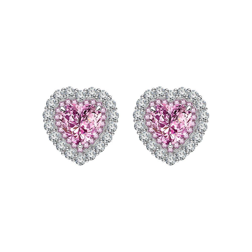 Heart Stud Earrings · 8mm