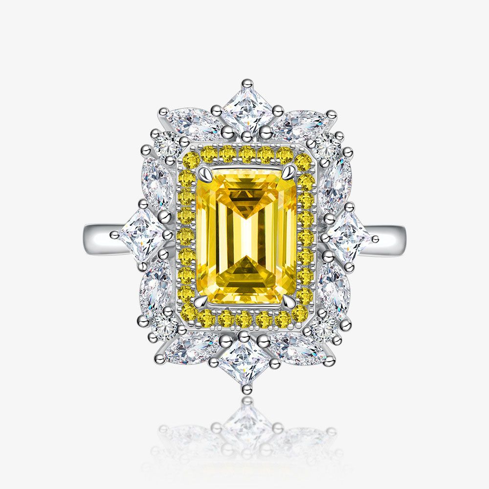 Masculine Baguette Created Ring · 8mm