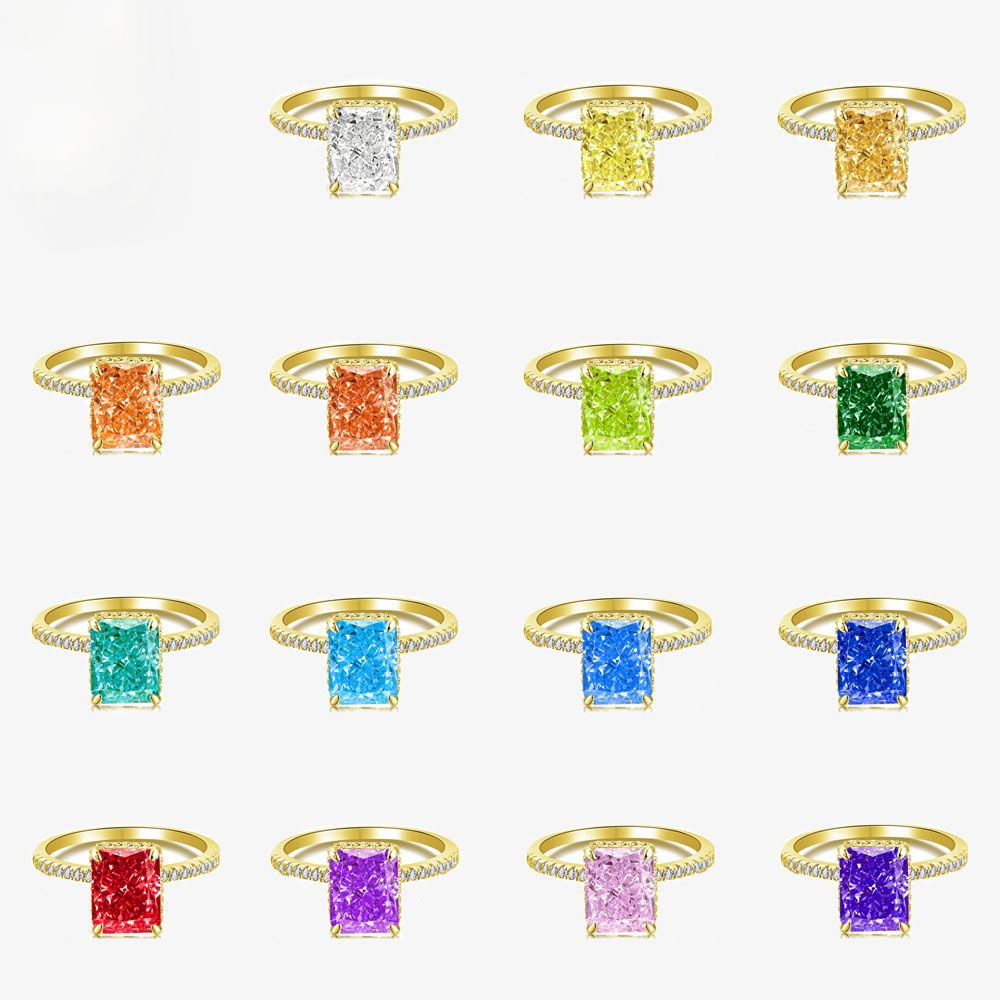 Holiday Baguette Created Ring · 10mm