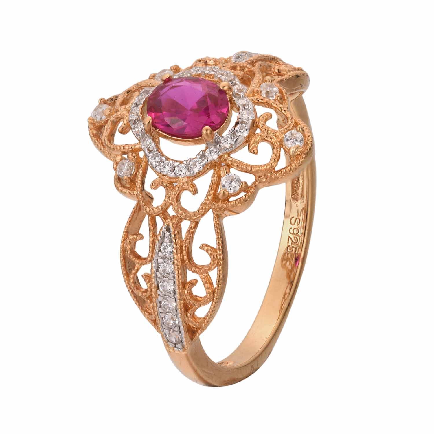 Beautiful Created Ruby Ring