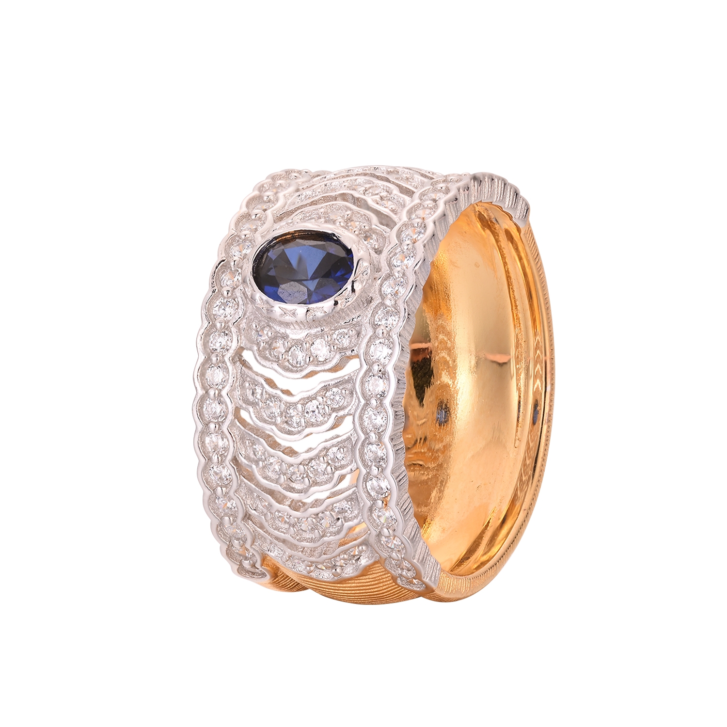 Lady Round Created Ring