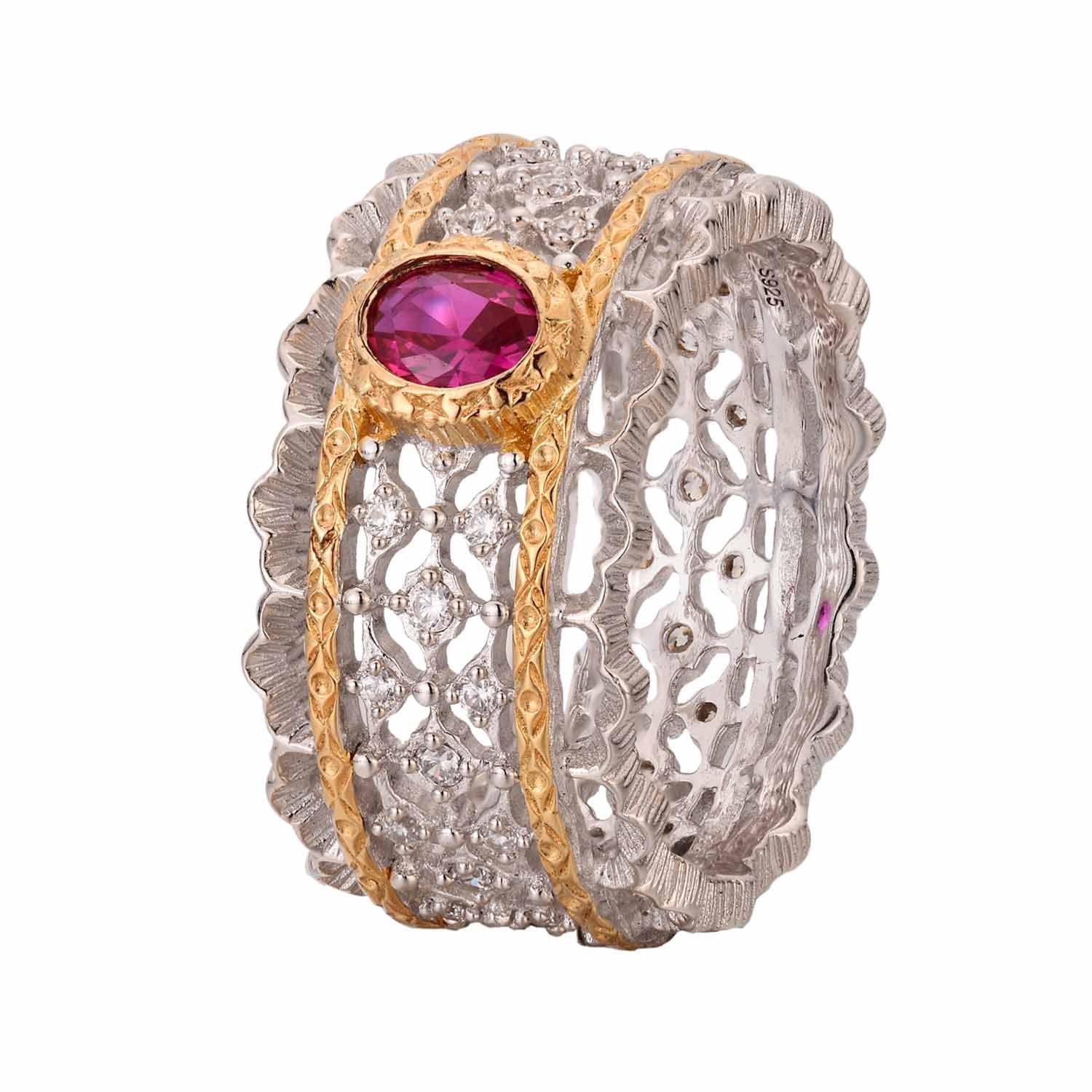 Holiday Created Ruby Ring