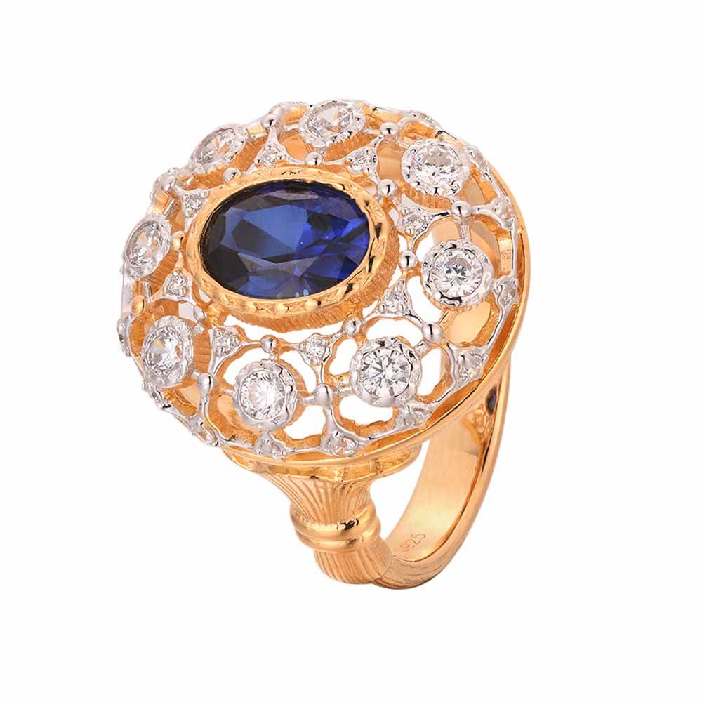 Elegant Oval Created Ring