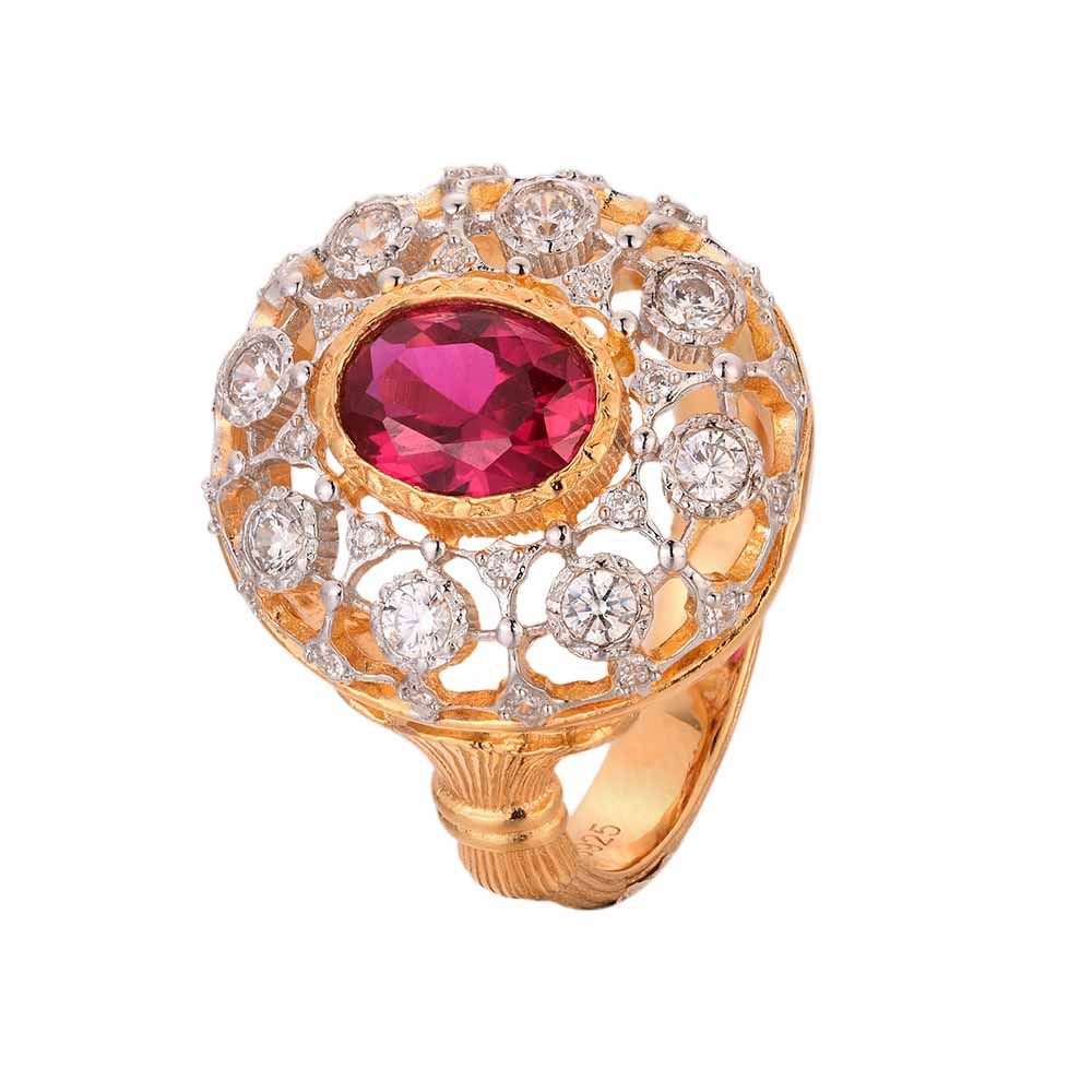 Elegant Oval Created Ring