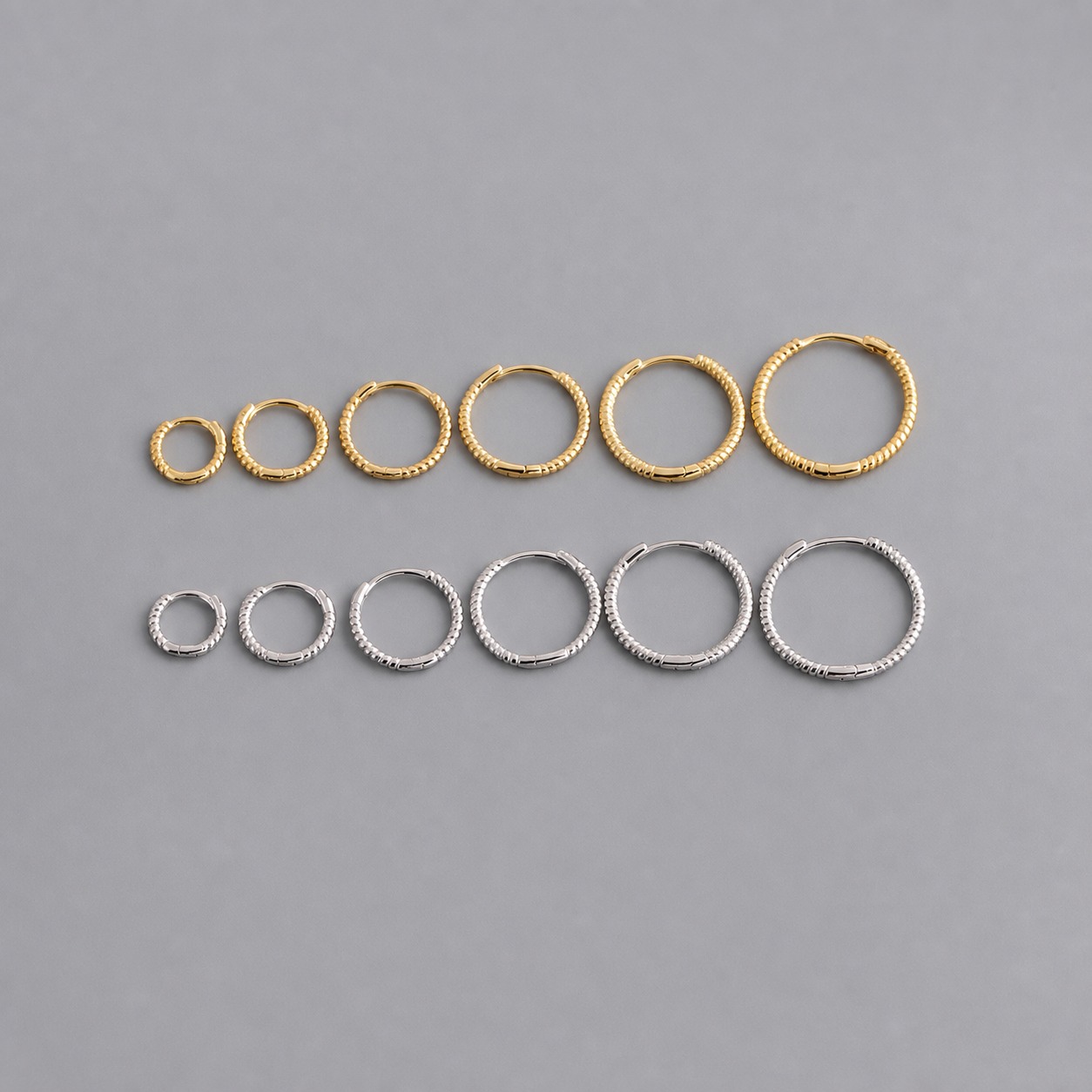 Twisted Rope Hoop Earrings 925 Sterling Silver Earrings view 4