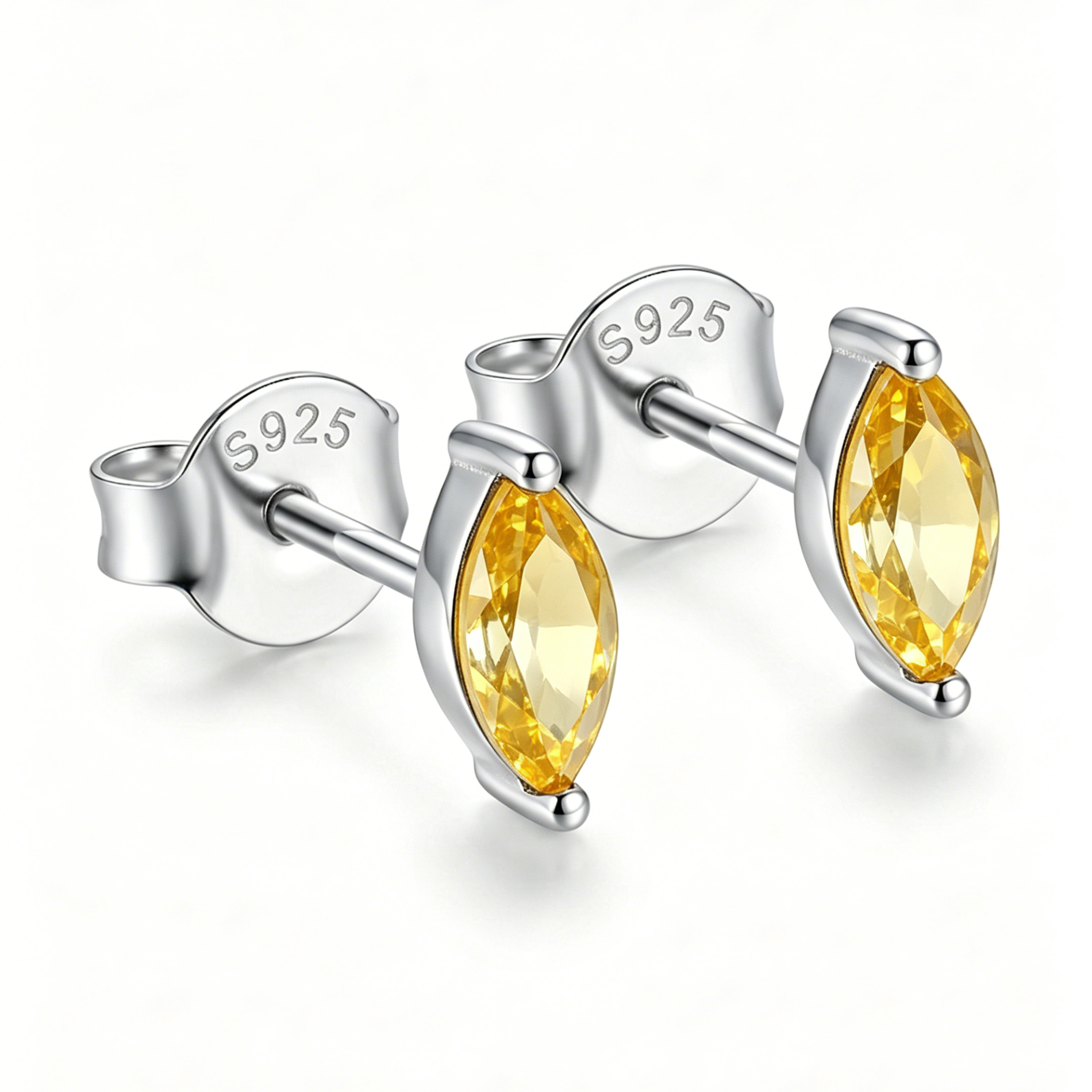 Personalized Birthstone Women Dainty Multi Shape Amazing Crystals Stones 18K Gold Plated 12 Birthstone Earrings view 3