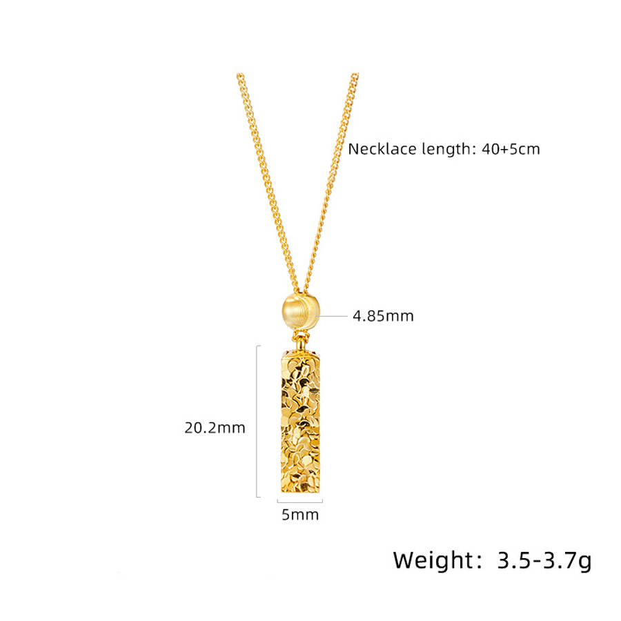 Women Modern Elegant Geometric Rectangular Bar Pendant 925 Sterling Silver Plated Chain Necklace view 6