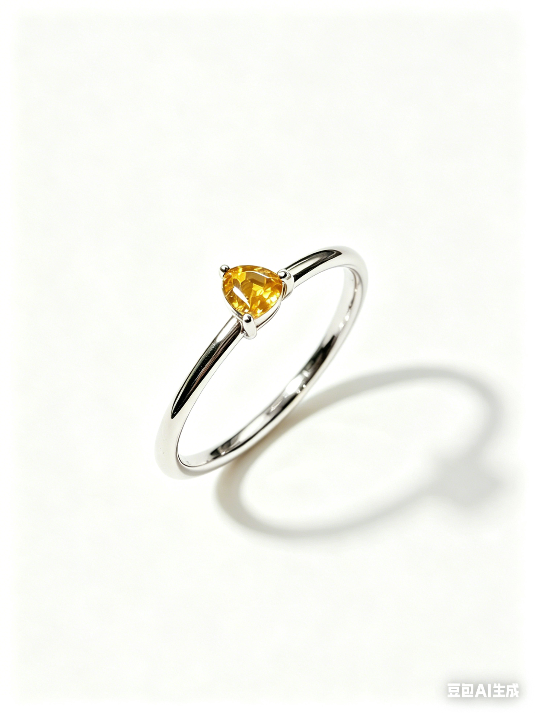 Personalized Birthstone Women Dainty Thin Band Multi Shape Amazing Crystals Stones 18K Gold Plated 12 Birthstone Stackable Ring view 3